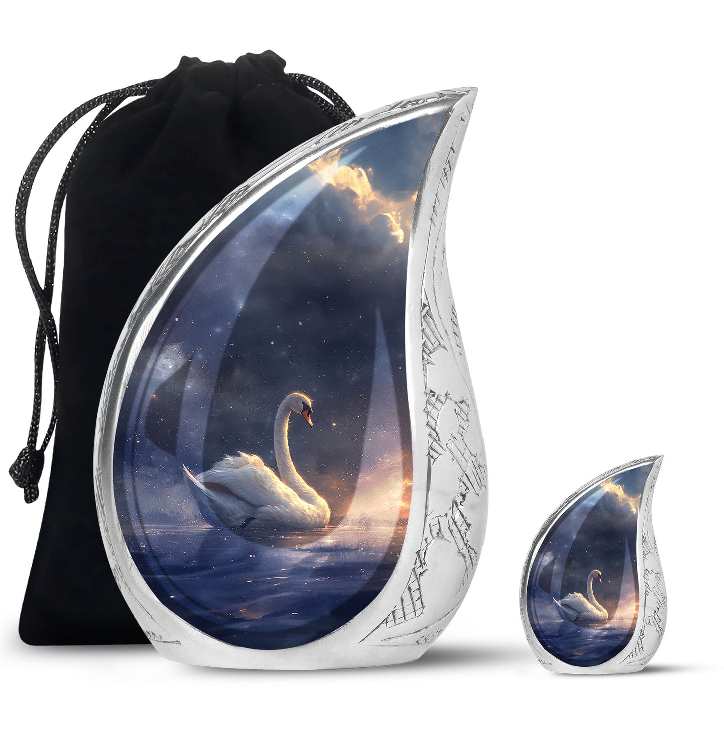 Personalized Bird Cremation Urn for Women - 10-inch, 200 cu in - Yatskia