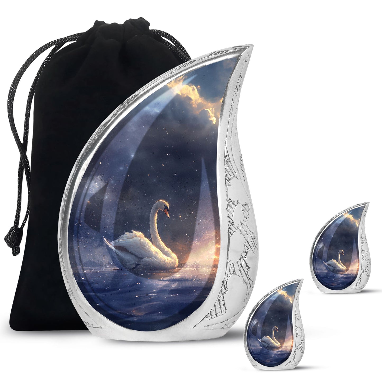 Personalized Bird Cremation Urn for Women - 10-inch, 200 cu in - Yatskia