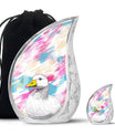 Pop Art Duck Splash - Swan Urns Funeral Large Cremation Urns