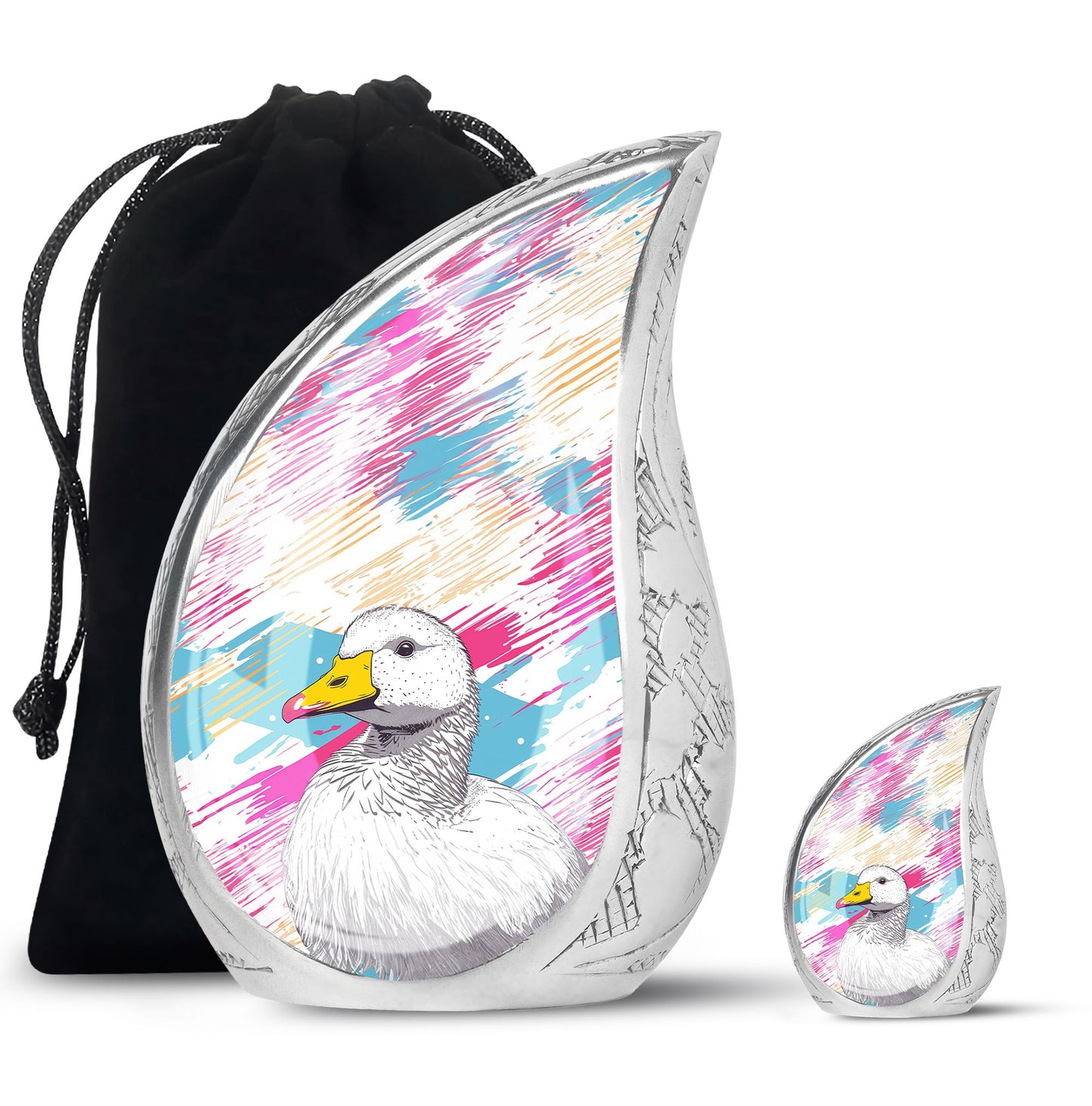 Personalized Bird Cremation Urn for Human Ashes - 10-inch, 200 cu in - Yatskia
