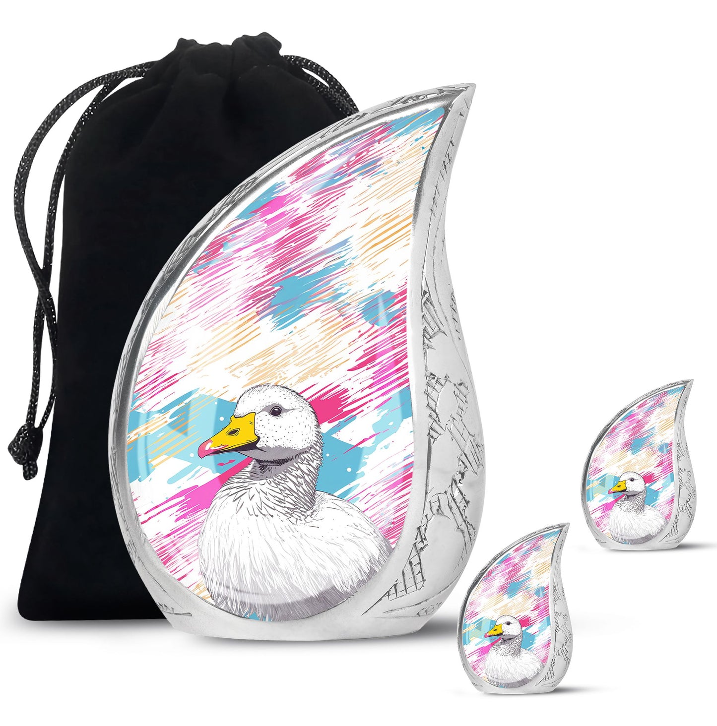 Personalized Bird Cremation Urn for Human Ashes - 10-inch, 200 cu in - Yatskia