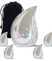 Duo Swan Keepsake Cremation Urn For Human Ashes - Mini Urns For Ashes