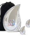 Duo Swan Keepsake Cremation Urn For Human Ashes - Mini Urns For Ashes
