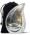Golden Swan Funeral Urn for Human Ashes - Cremation Urn For Adults