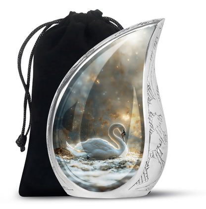 Personalized Bird Cremation Urn for Adults - 10-inch, 200 cu in - Yatskia