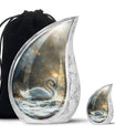 Golden Swan Funeral Urn for Human Ashes - Cremation Urn For Adults