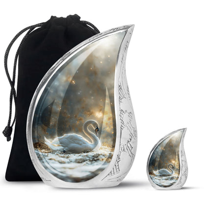 Personalized Bird Cremation Urn for Adults - 10-inch, 200 cu in - Yatskia