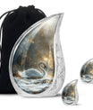 Golden Swan Funeral Urn for Human Ashes - Cremation Urn For Adults