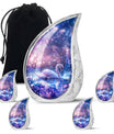 Purple Swan Cremation Urn for Human Ashes - Large Urns For Female & Male