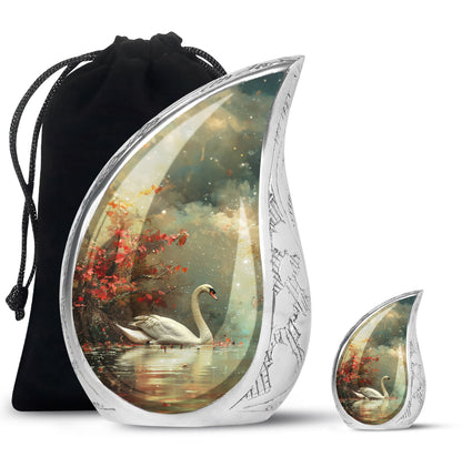 Personalized Bird Cremation Urn for Dad - 10-inch, 200 cu in - Yatskia