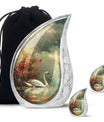 Graceful Swan Cremation Urns For Human Ashes - Urn for Dad and Mom