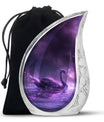 Purple Swan Cremation Urns For Human Ashes - Funeral Urns For Ashes