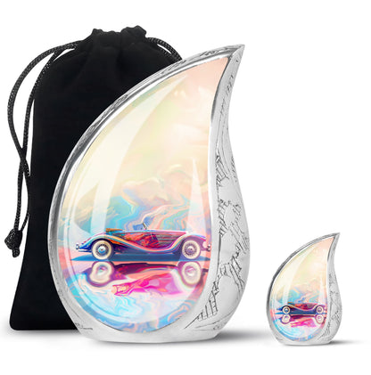 Personalized Car Cremation Urn for Human Ashes - 10-inch, 200 cu in - Yatskia