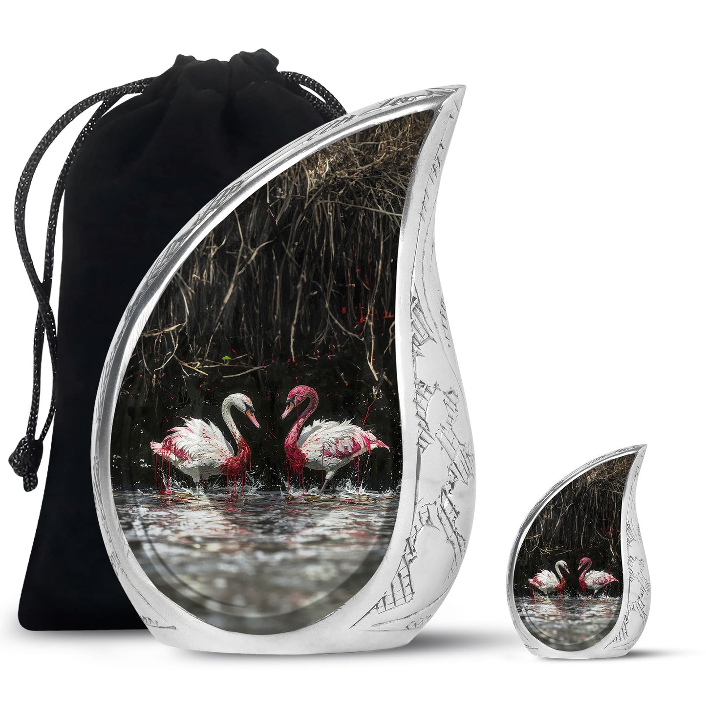 Personalized Bird Cremation Urn for Adult - 10-inch, 200 cu in - Yatskia