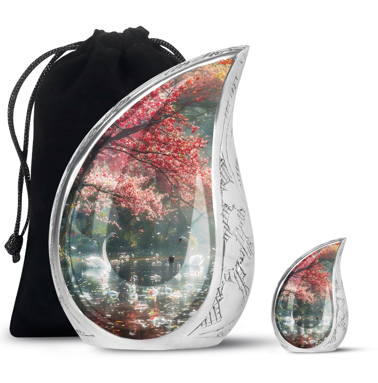 Personalized Bird Cremation Urn for Adults - 10-inch, 200 cu in - Yatskia