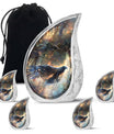 Black Raven Funeral Urn for Human Ashes - Cremations Urns For Adults
