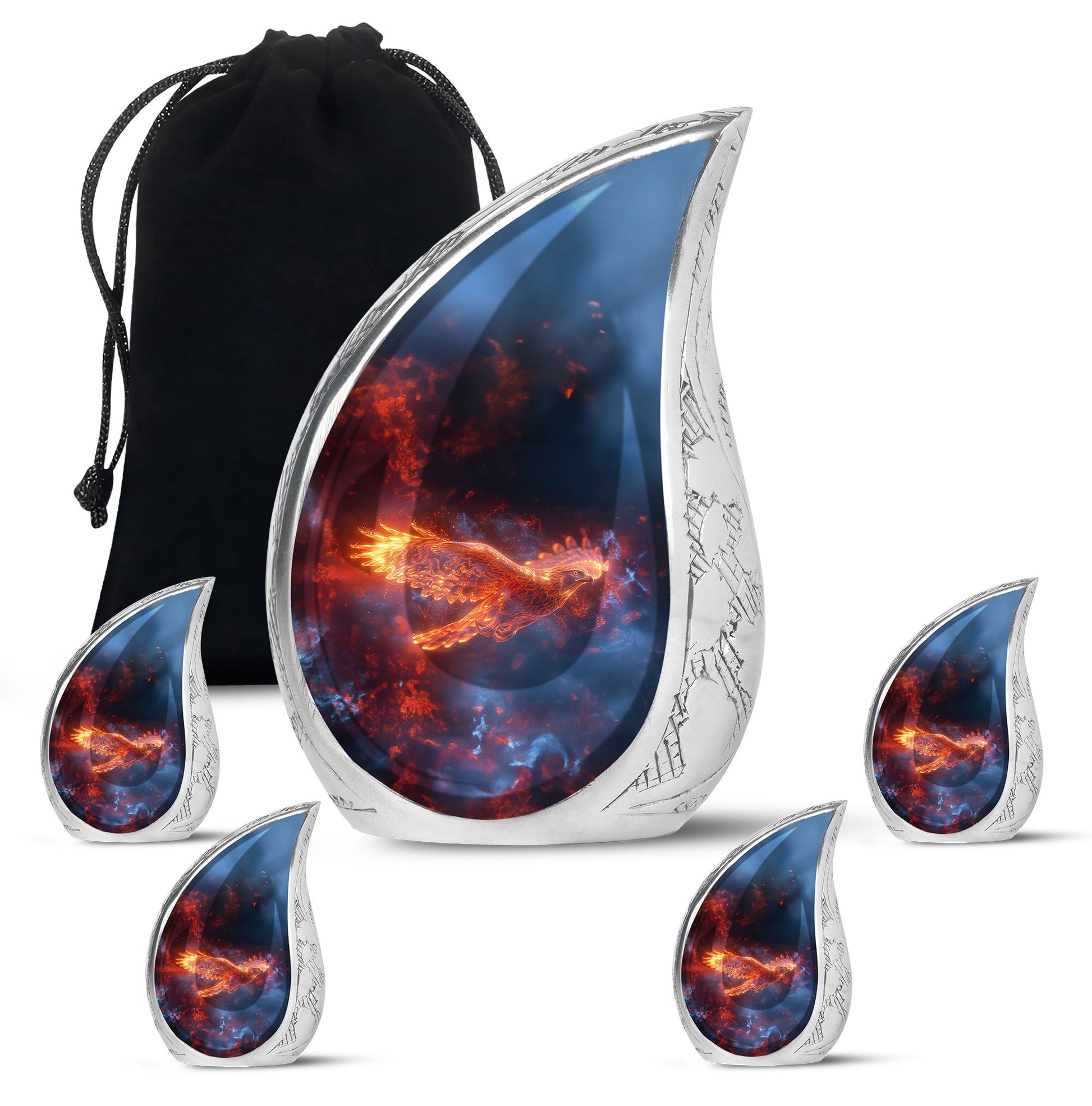 Phoenix Bird Cremation Urn for Human Ashes - Urn for Men & Women