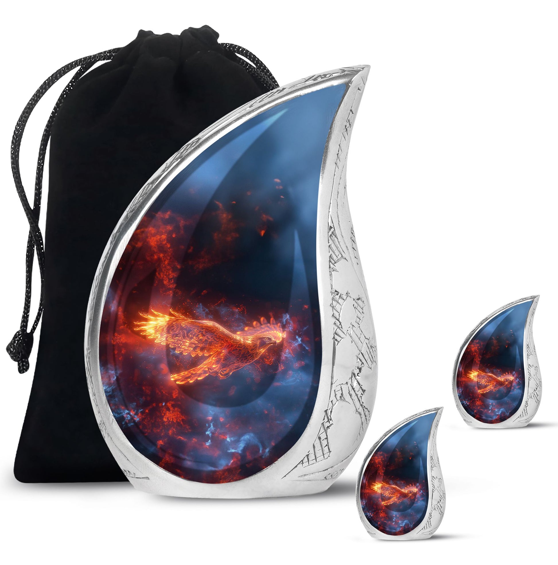 Phoenix Bird Cremation Urn for Human Ashes - Urn for Men & Women