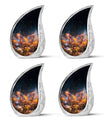 Sparkling Fiery Butterfly Urns for Mom - Large Butterfly Cremation Urns