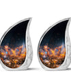 Sparkling Fiery Butterfly Urns for Mom - Large Butterfly Cremation Urns