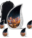Sparkling Fiery Butterfly Urns for Mom - Large Butterfly Cremation Urns