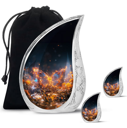 Personalized Butterfly Cremation Urn for Mom - 10-inch, 200 cu in - Yatskia