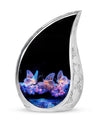Neon Butterfly Nebula Black Urns - Butterfly Urns For Memorial