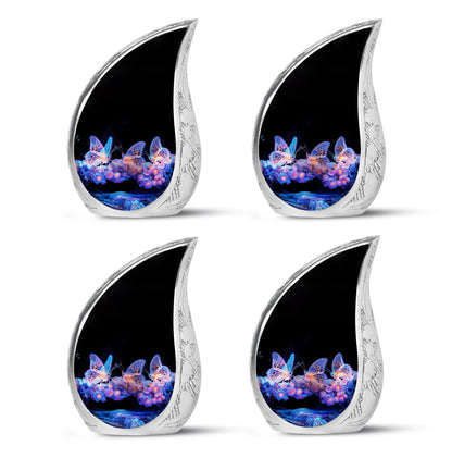 Personalized Butterfly Cremation Urn for Human Ashes - 10-inch, 200 cu in - Yatskia