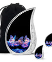 Neon Butterfly Nebula Black Urns - Butterfly Urns For Memorial