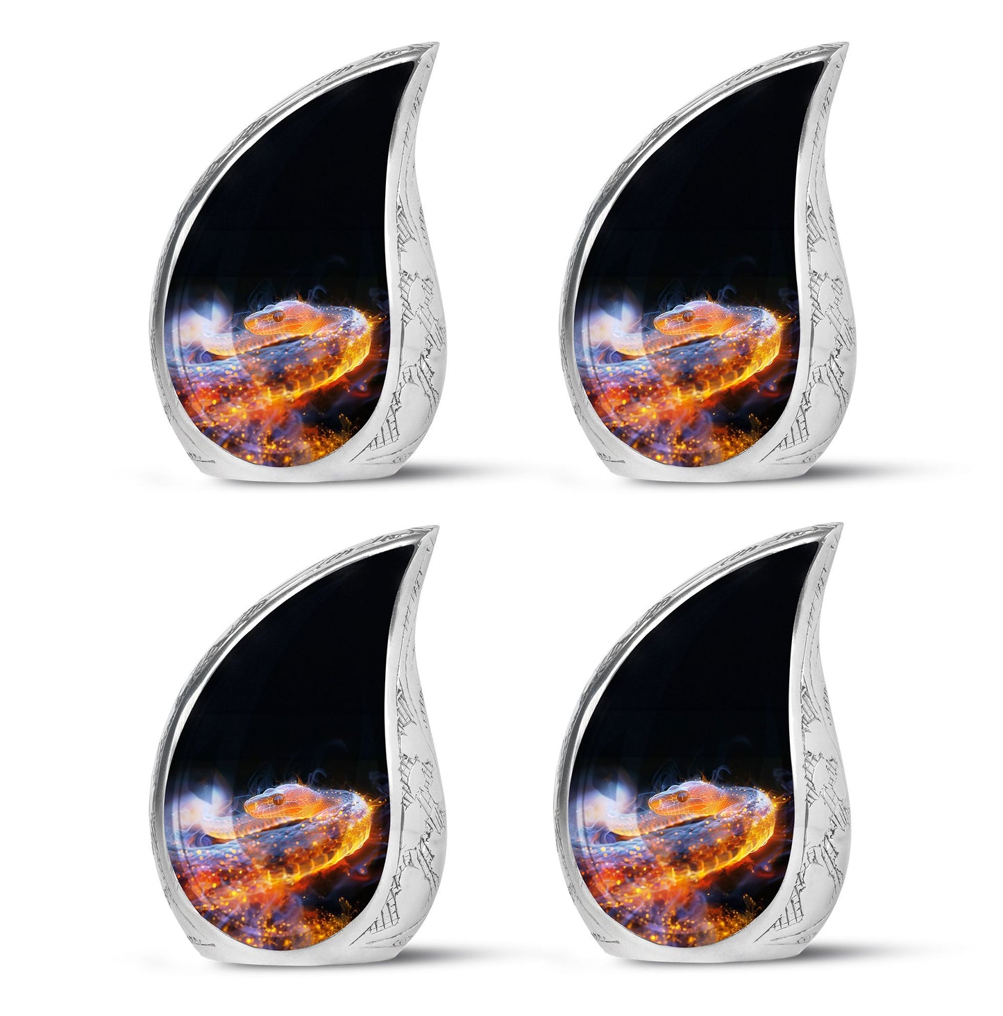 Personalized Snake Cremation Urn for Adult - 10-inch, 200 cu in - Yatskia