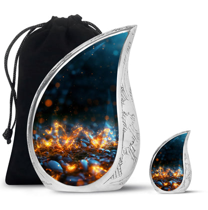 Personalized Butterfly Cremation Urn for Adult - 10-inch, 200 cu in - Yatskia
