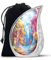 Beautiful Forest Cremation Urn - Large Decorative Urn For Human Ashes