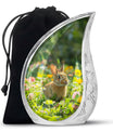 Bunny Rabbit Memorial Urn - Beautifully Designed Keepsake Urns For Pet