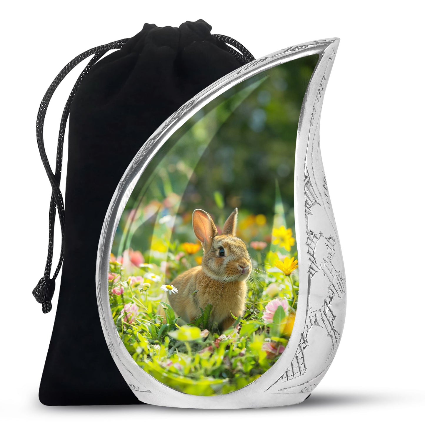 Personalized Pet Keepsake Urn for Pet Ashes - 10-inch, 200 cu in - Yatskia