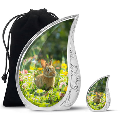 Personalized Pet Keepsake Urn for Pet Ashes - 10-inch, 200 cu in - Yatskia