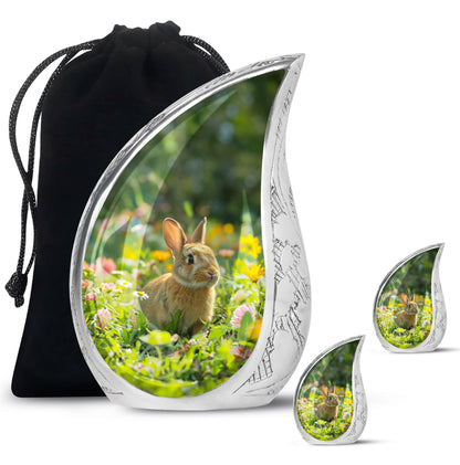 Personalized Pet Keepsake Urn for Pet Ashes - 10-inch, 200 cu in - Yatskia