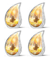 Golden Bunny Cremation Urns For Human Ashes For Mom and Dad
