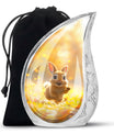 Golden Bunny Cremation Urns For Human Ashes For Mom and Dad