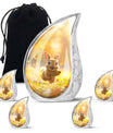 Golden Bunny Cremation Urns For Human Ashes For Mom and Dad