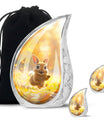 Golden Bunny Cremation Urns For Human Ashes For Mom and Dad