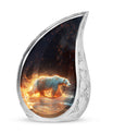 Fierce Polar Bear Urn - Bear Funeral Large Cremation Urns For Ashes