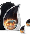 Fierce Polar Bear Urn - Bear Funeral Large Cremation Urns For Ashes