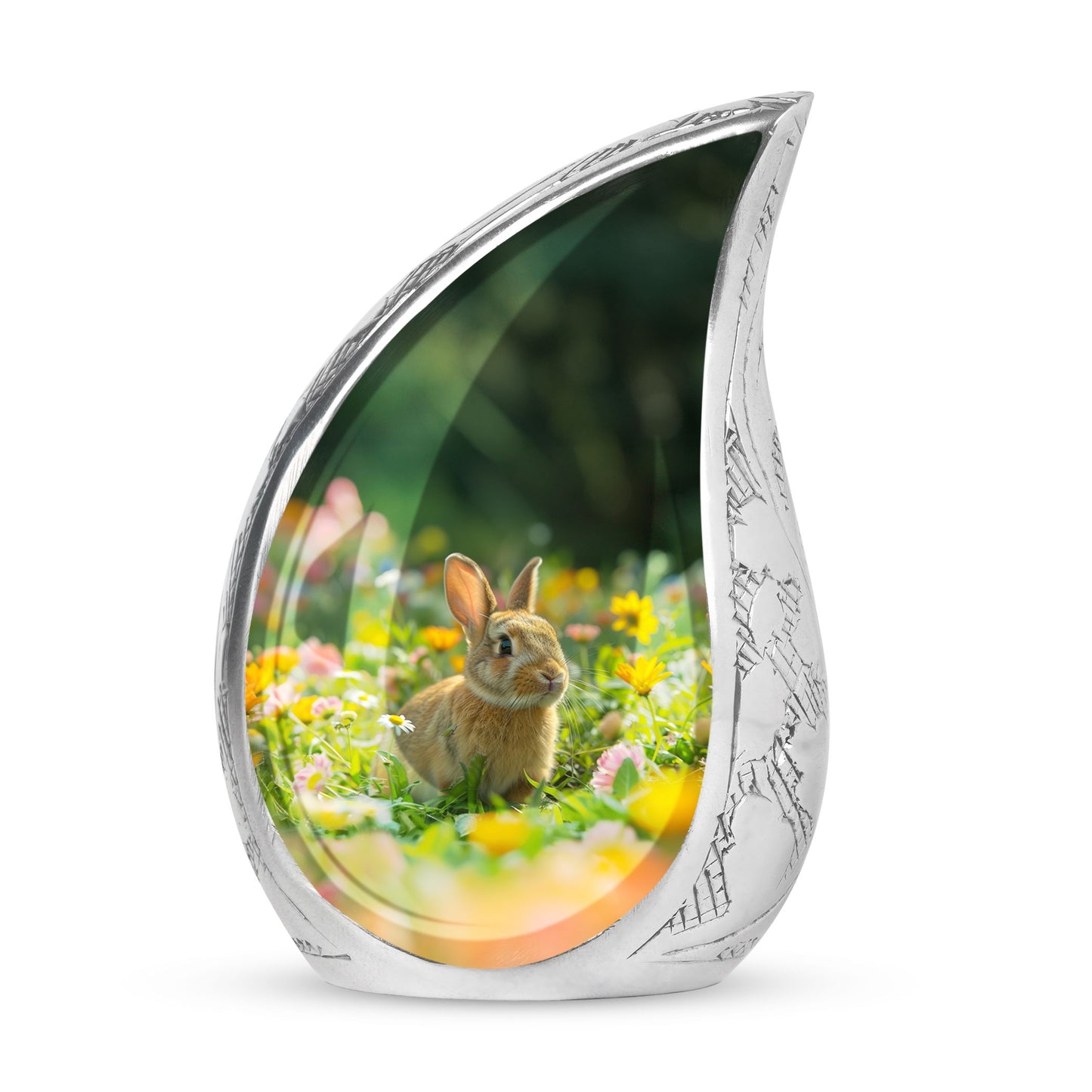 Personalized Rabbit Cremation Urn for Pet Ashes - 10-inch, 200 cu in - Yatskia