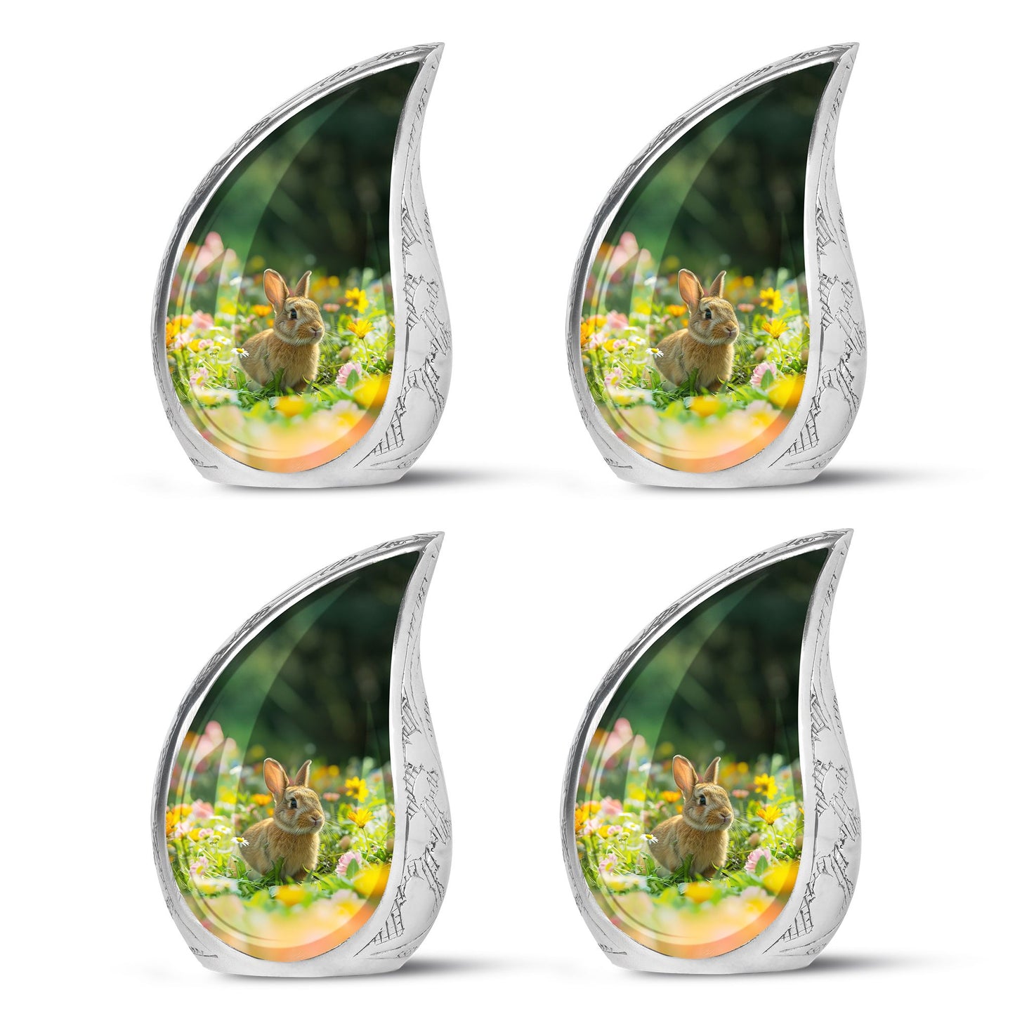 Personalized Rabbit Cremation Urn for Pet Ashes - 10-inch, 200 cu in - Yatskia