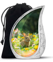 Bucolic Bunny Meadow - Rabbit Urns Large Funeral Large Urns For Ashes
