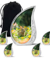 Bucolic Bunny Meadow - Rabbit Urns Large Funeral Large Urns For Ashes