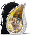 Bunny Engravable Urns For Human Ashes - Rabbit Large Cremation Urns