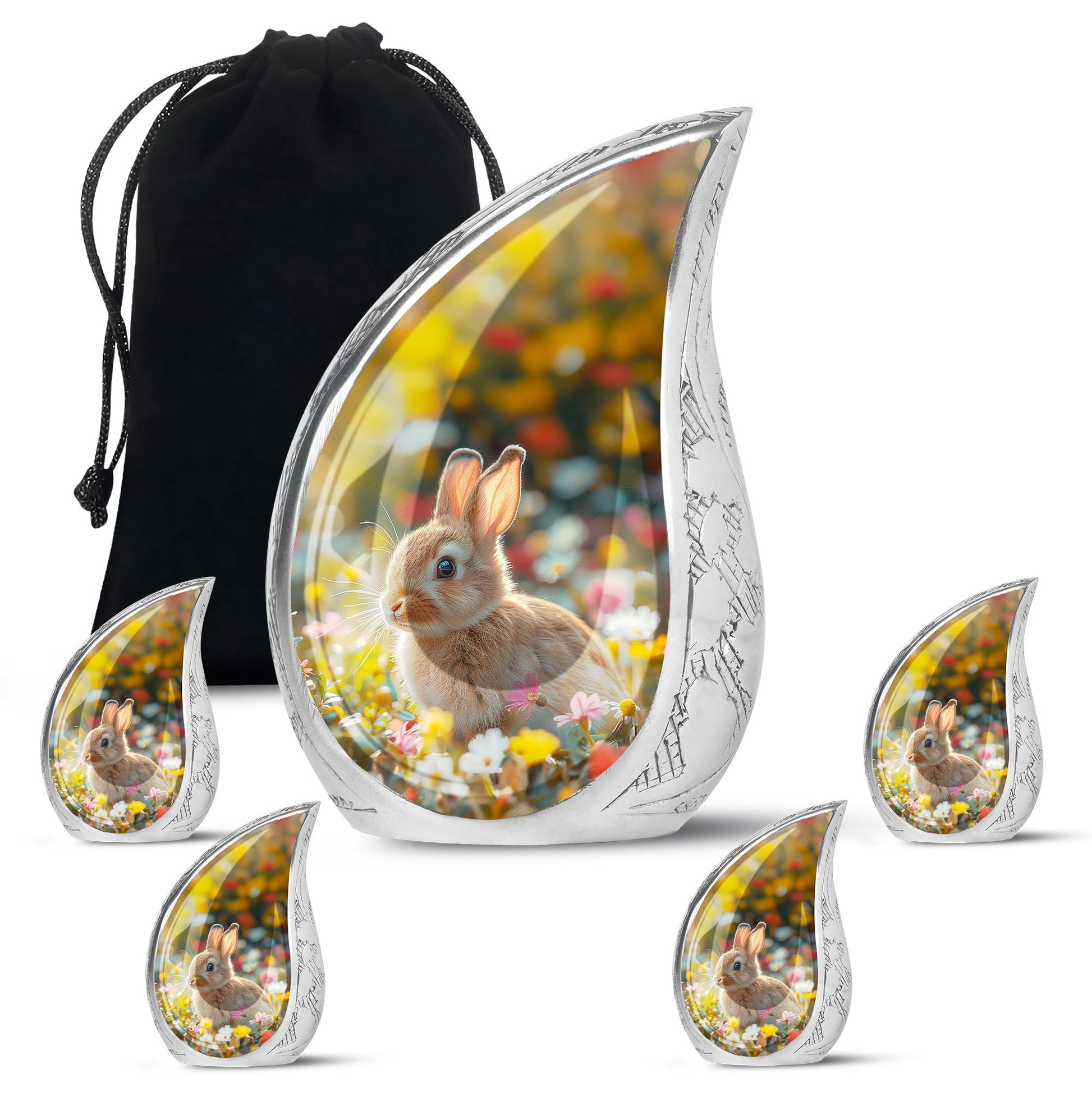 Bunny Engravable Urns For Human Ashes - Rabbit Large Cremation Urns