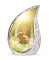 Golden Bunny Memorial Urn For Ashes - Rabbit Urns Funeral Large Urns