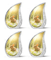 Golden Bunny Memorial Urn For Ashes - Rabbit Urns Funeral Large Urns